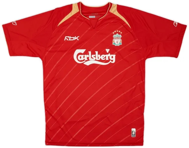 Reebok 2005-06 Liverpool CL Home Shirt - 6/10 - (M)