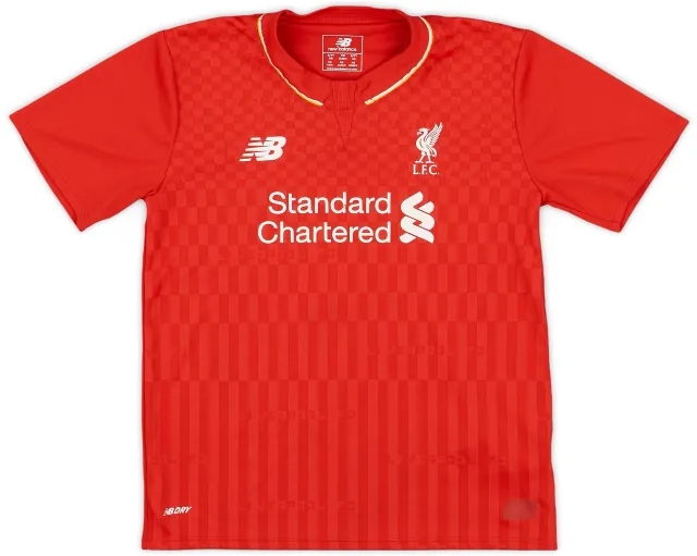 NewBalance 2015-16 Liverpool Home Shirt - 6/10 - (S.Boys)