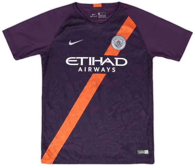 Nike 2018-19 Manchester City Third Shirt - 9/10 - (L.Boys)