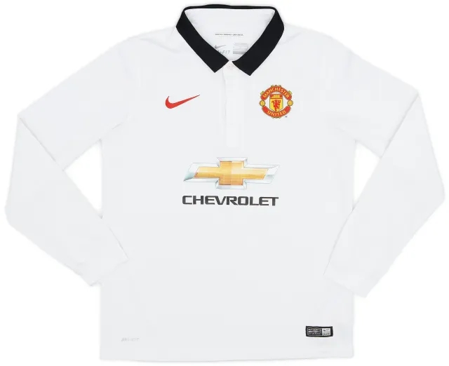Nike 2014-15 Manchester United Away L/S Shirt - 8/10 - (L.Boys)