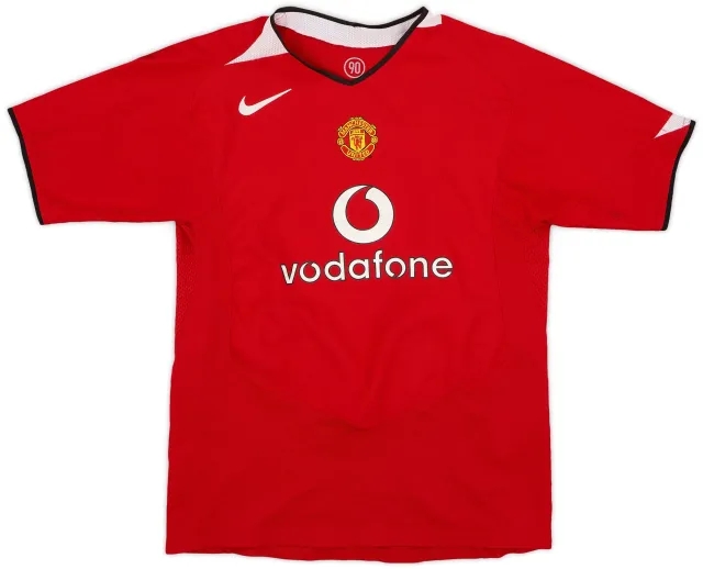 Nike 2004-06 Manchester United Home Shirt - 7/10 - (XL.Boys)