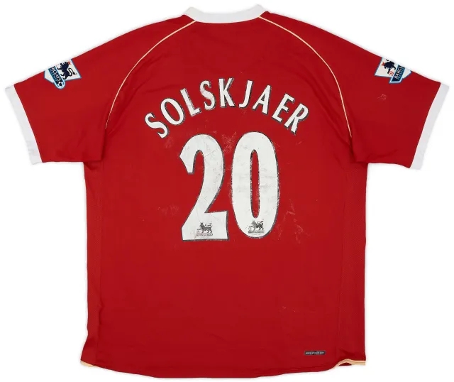 Nike 2006-07 Manchester United Home Shirt Solskjaer #20 - 5/10 - (XL)
