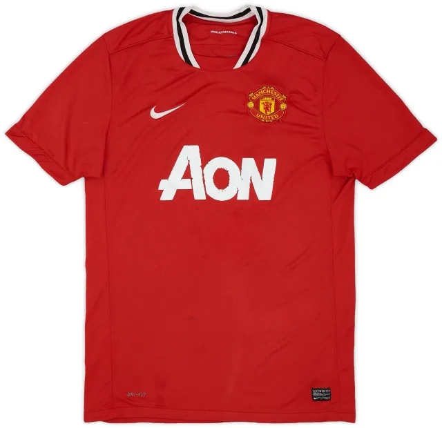 Nike 2011-12 Manchester United Home Shirt - 4/10 - (L)