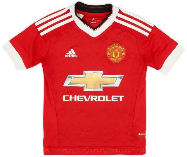 adidas 2015-16 Manchester United Home Shirt - 8/10 - (7-8 Years)