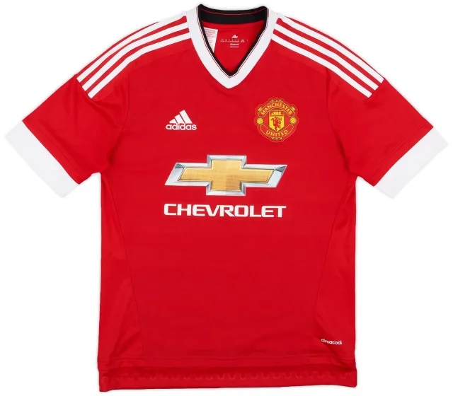 adidas 2015-16 Manchester United Home Shirt - 8/10 - (XL.Boys)