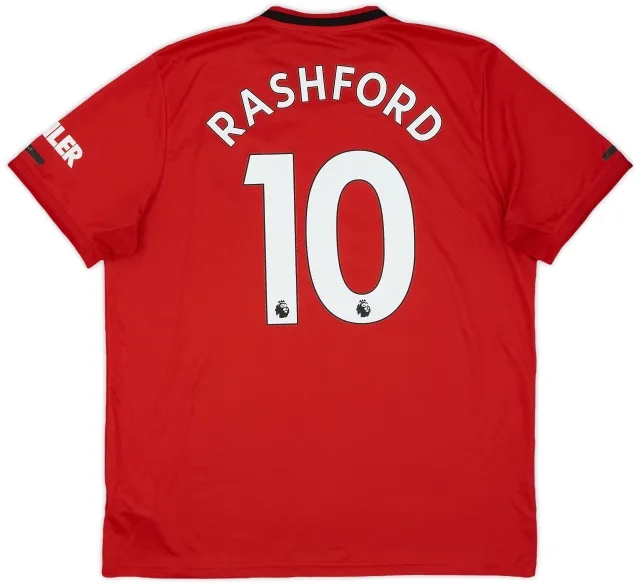 adidas 2019-20 Manchester United Home Shirt Rashford #10 - 9/10 - (XL)