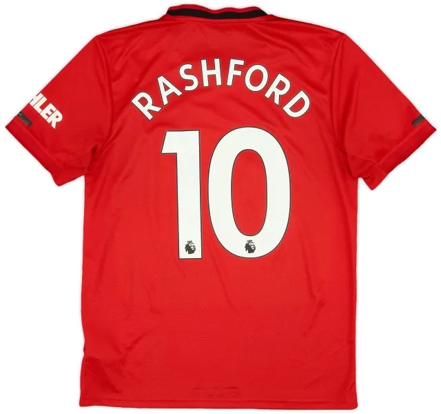 adidas 2019-20 Manchester United Home Shirt Rashford #10 - 6/10 - (M)