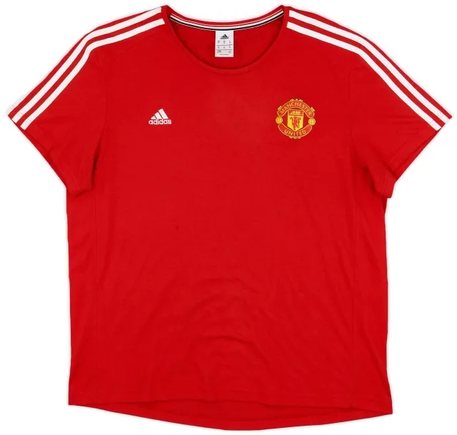 2015-16 Manchester United adidas Cotton Tee - 5/10 - (XL)