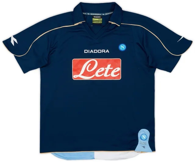 Diadora 2008-09 Napoli Third Shirt - 9/10 - (L.Boys)