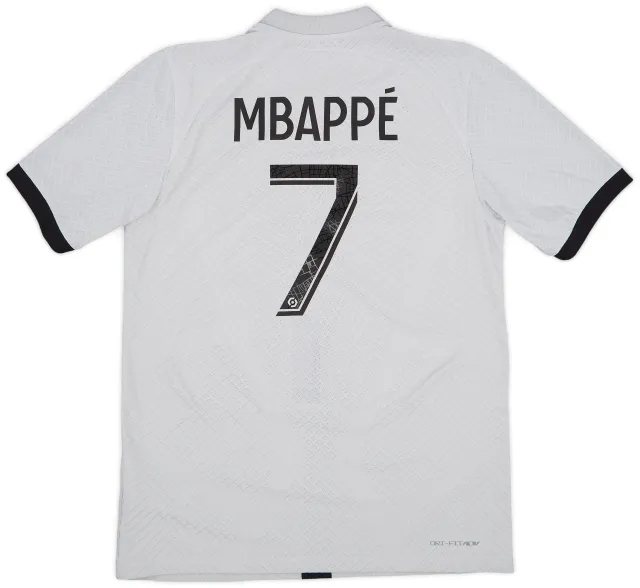 Nike 2022-23 Paris Saint-Germain Authentic Away Shirt Mbappe #7 - 9/10 - (M)