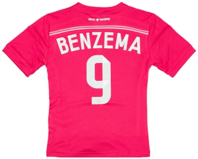 adidas 2014-15 Real Madrid Away Shirt Benzema #9 (7-8 Years)