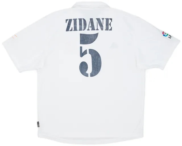 adidas 2001 Real Madrid Home Shirt Zidane #5 - 5/10 - (XL)
