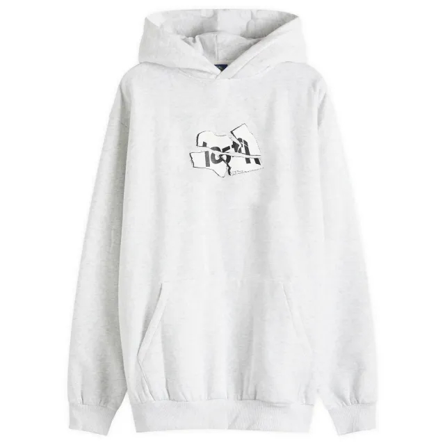 Lo-Fi Men's Broken Logo Hoodie Ash