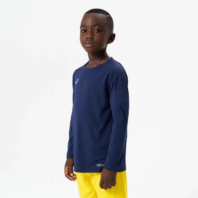 Kipsta Kids' Long-Sleeved Football Shirt Viralto Club - Navy Blue