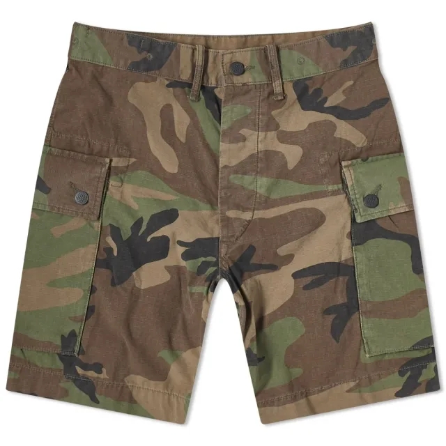 RRL Men's Camo Shorts Woodland Camo