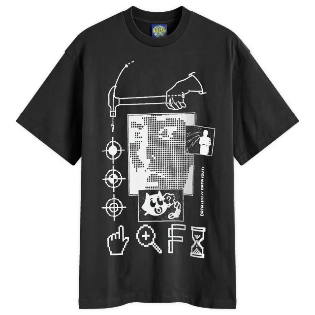 Lo-Fi Men's Data T-Shirt Black