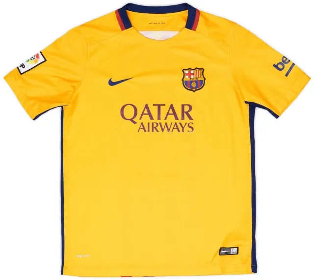 Nike 2015-16 Barcelona Away Shirt - 9/10 - (XL.Boys)