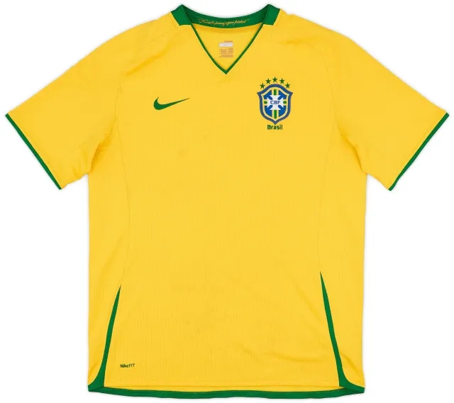 Nike 2008-10 Brazil Home Shirt - 5/10 - (L)