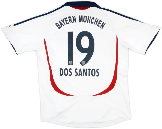 adidas 2006-07 Bayern Munich Away Shirt Dos Santos #19 - 5/10 - (XL)