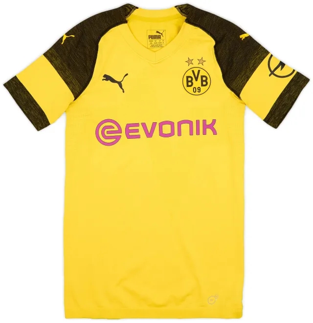 Puma 2018-19 Borussia Dortmund Player Issue Home Shirt - 7/10 - (M)