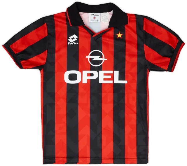 Lotto 1994-95 AC Milan Home Shirt - 8/10 - (S)