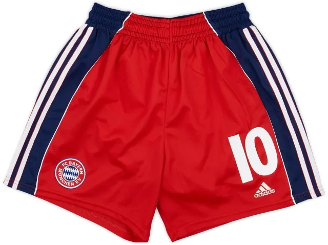 adidas 2000-02 Bayern Munich Home Shorts #10 - 7/10 - (L)