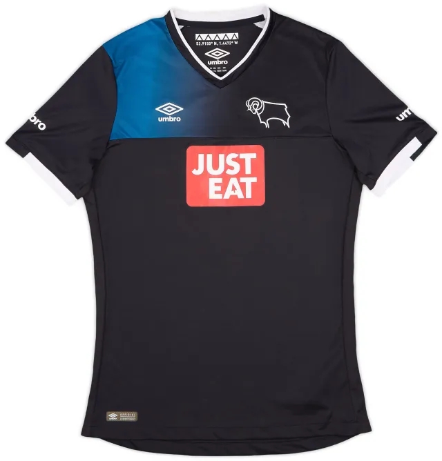 Umbro 2016-17 Derby County Away Shirt - 8/10 - (XL.Boys)