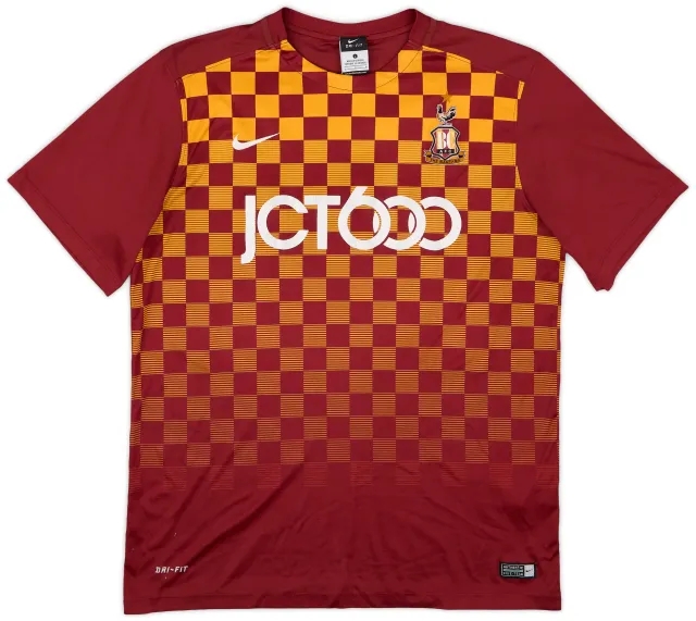 Nike 2015-16 Bradford City Home Shirt - 6/10 - (L)