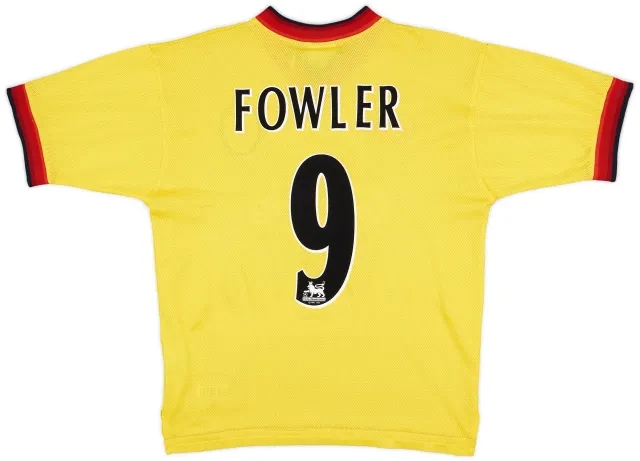 Reebok 1997-99 Liverpool Away Shirt Fowler #9 - 8/10 - (M)
