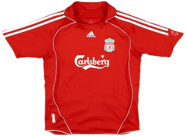 adidas 2006-08 Liverpool Home Shirt - 6/10 - (M.Boys)