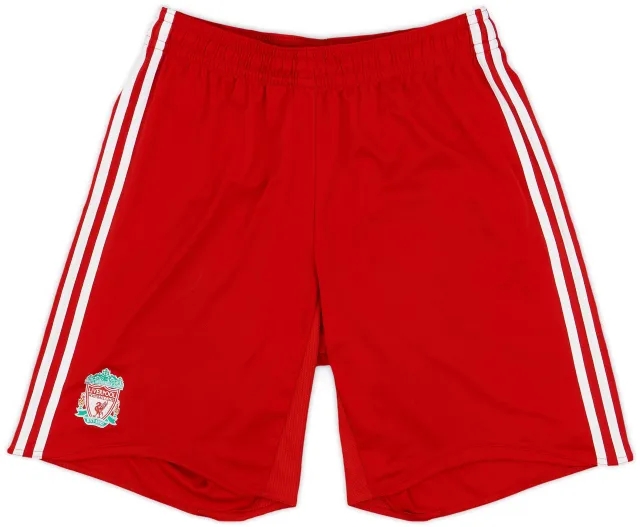 adidas 2008-10 Liverpool Home Shorts - 7/10 - (L)