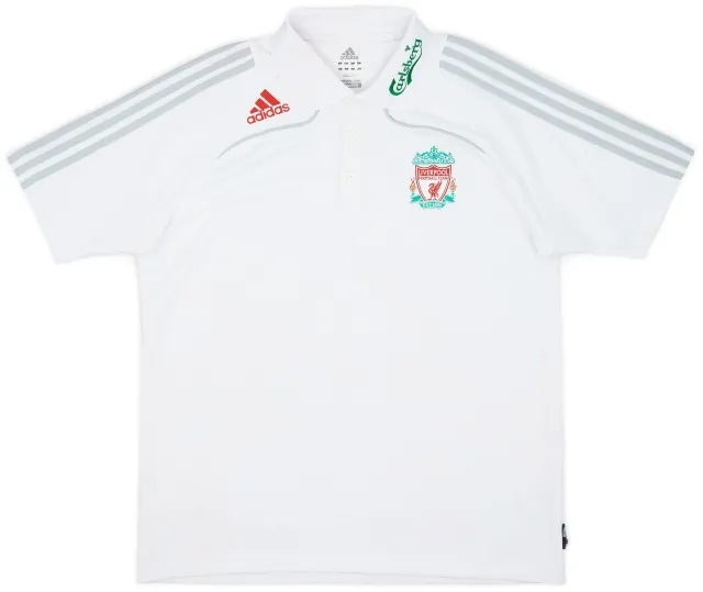 2008-09 Liverpool adidas Polo Shirt - 6/10 - (L)