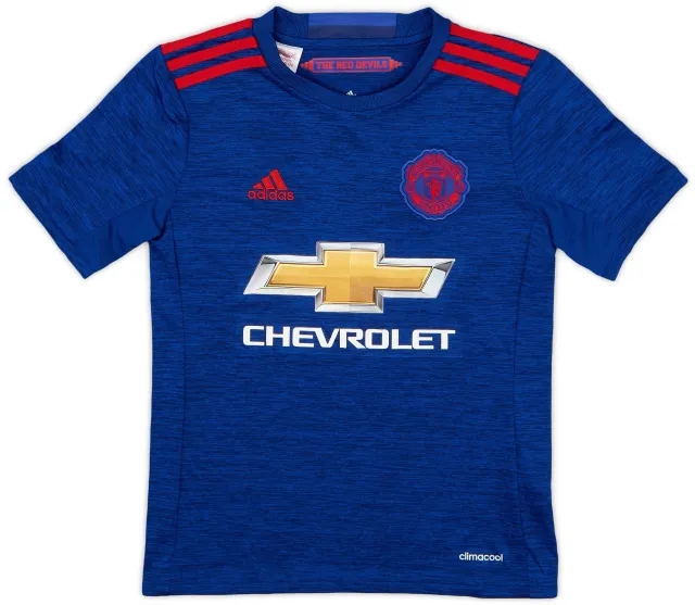 adidas 2016-17 Manchester United Away Shirt - 9/10 - (S.Boys)
