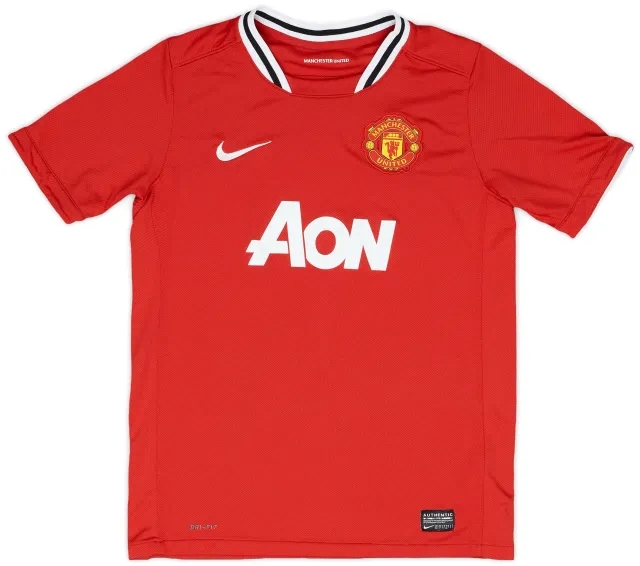 Nike 2011-12 Manchester United Home Shirt - 8/10 - (L.Boys)