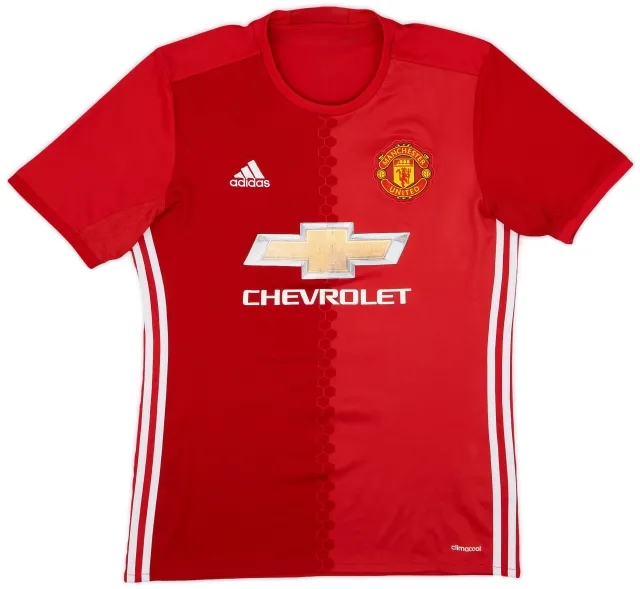 adidas 2016-17 Manchester United Home Shirt - 5/10 - (L)