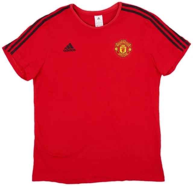 2018-19 Manchester United adidas Cotton Tee - 8/10 - (XL)