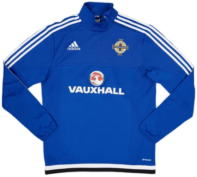 2015-16 Northern Ireland adidas 1/4 Zip Drill Top - 8/10 - (M)