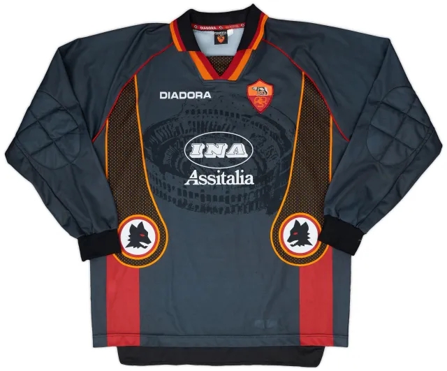 Diadora 1997-98 Roma GK Shirt - 8/10 - (XXL)