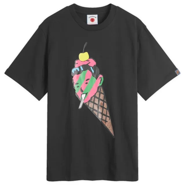 ICECREAM Men's Cone Man T-Shirt Black