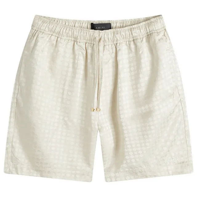 AMIRI Men's MA Quad Jacquard Shorts Alabaster