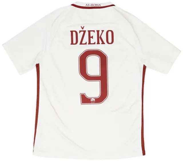 Nike 2016-17 Roma Away Shirt Dzeko #9 - 6/10 - (M)