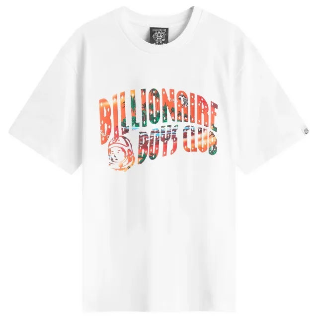 Billionaire Boys Club Men's Tropical Arch Logo T-Shirt White