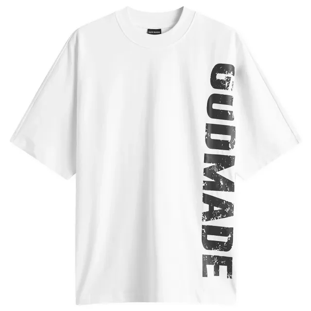God Made Men's Side Logo T-Shirt White