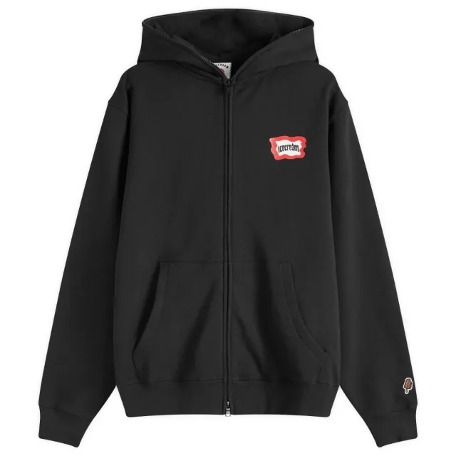 ICECREAM Roundabout Full Zip Hoodie - Black - Mens