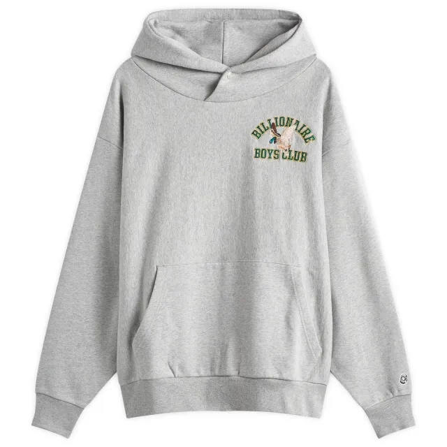 Billionaire Boys Club Men's Duck Varsity Embroidered Hoodie Heather Grey