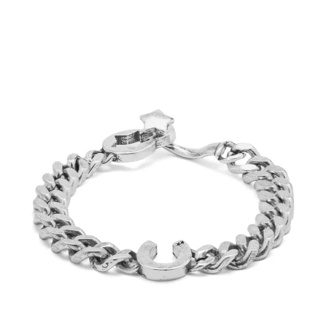 TwoJeys Men's Horseshoe Bracelet Silver
