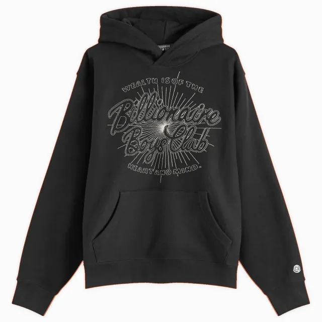 Billionaire Boys Club Men's Script Logo Chainstitch Hoodie Black