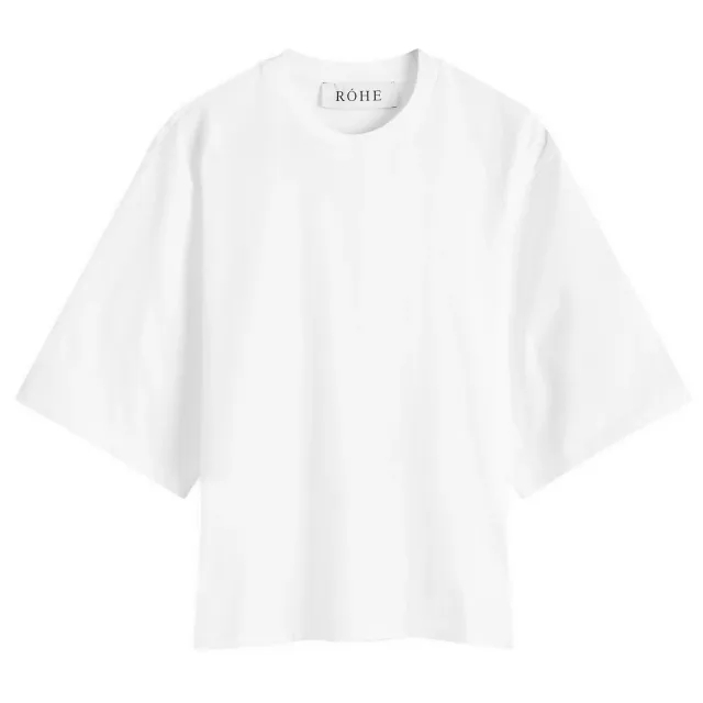Róhe Women's Logo Fitted T-Shirt Optic White