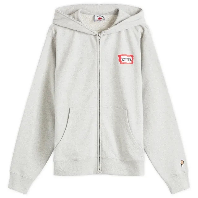 ICECREAM Roundabout Zip Hoodie, Grey