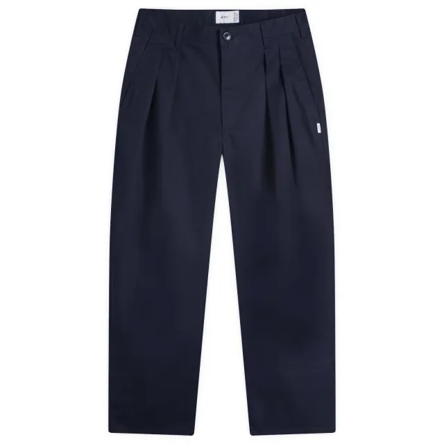 WTAPS Men's 16 Double Pleat Trousers Navy